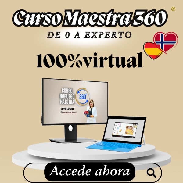 NORUEGO ONLINE MAESTRA 360 (100% VIRTUAL) 12 MESES