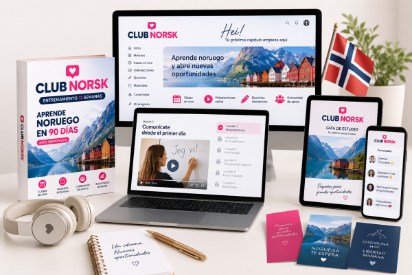 CLUB NORSK : CURSO DE NORUEGO APRENDE EN 90 DÍAS