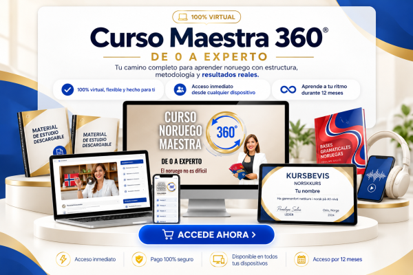 NORUEGO ONLINE MAESTRA 360 (100% VIRTUAL) 12 MESES
