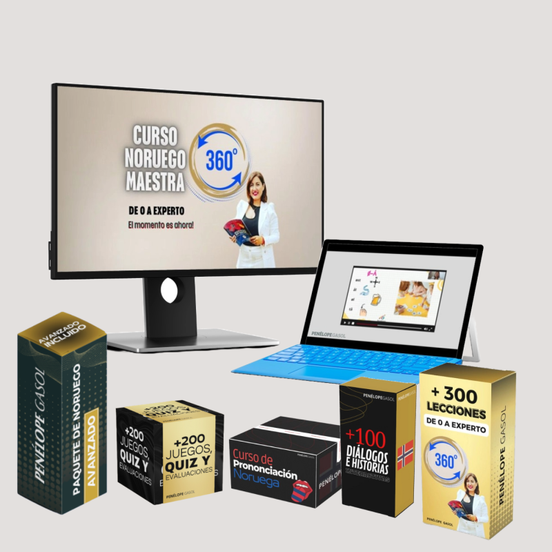 CURSO DE NORUEGO ONLINE DE 0 A EXPERTO (ACCESO PREMIUM 12 MESES)
