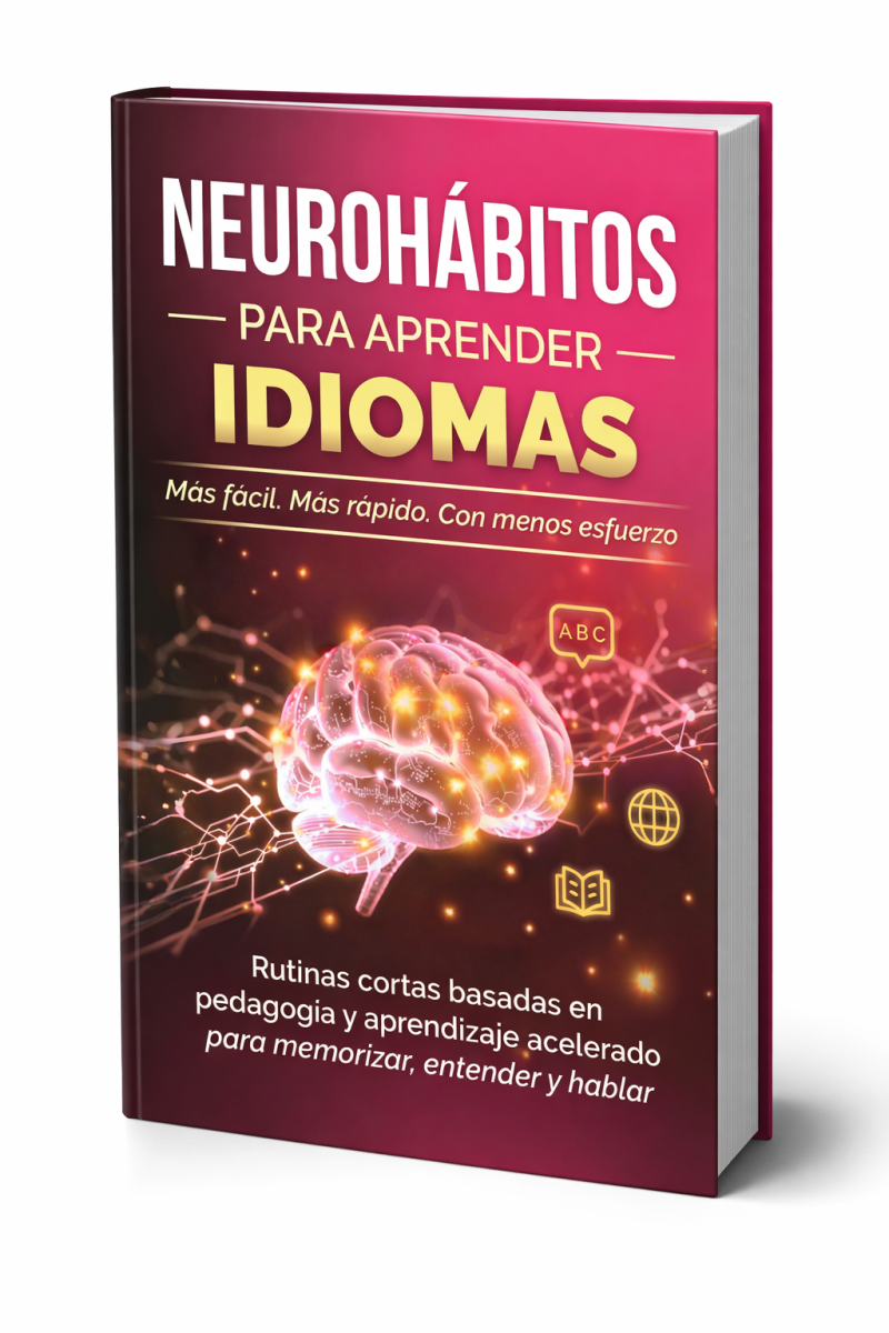 NEUROHÁBITOS PARA APRENDER IDIOMAS (Rutinas cortas basadas en pedagogía y aprendizaje acelerado para memorizar,entender y hablar)
